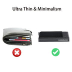 Automatic Flip Card Side Push Card Holder Sleeve Large Capacity 12 Cards Slot Metal Cards Box Men Credit Card Anti-theft Wallets