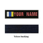 Canary Islands Flag 10X2.5cm Embroidery Custom Name Text Patch Stripes Badge Iron On Or  Patches