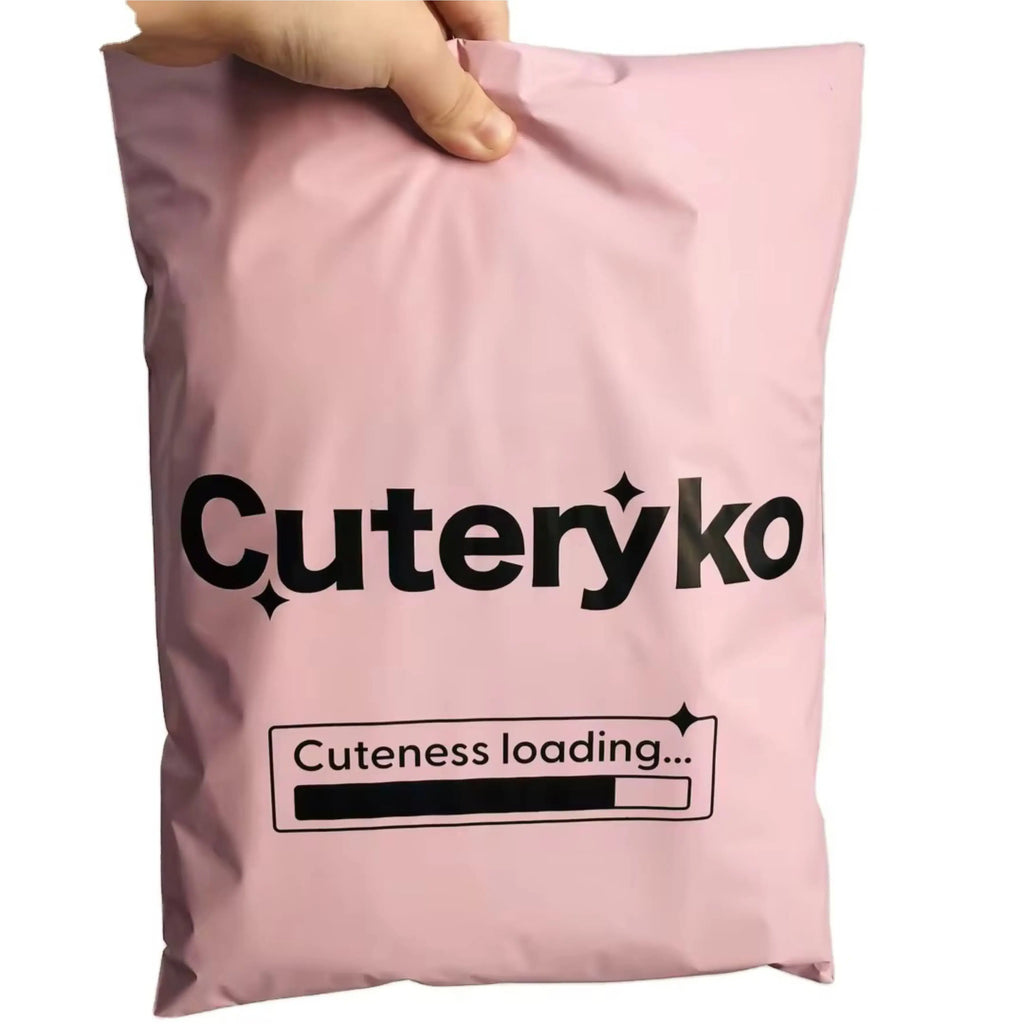Environmentally friendly custom printing logo, luxurious matte white plastic mailing envelope, polyethylene shipping bag 50pcs
