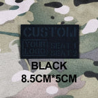 Custom Laser Cutting IR IFF Infrared Reflection Patch Name Tapes Tag Brand Black Letters