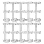Removable Binder Book Binding Rings Plastic Book Rings Clear Folder Binder Clips Scrapbook Binding Button School Loose Leaf Clip