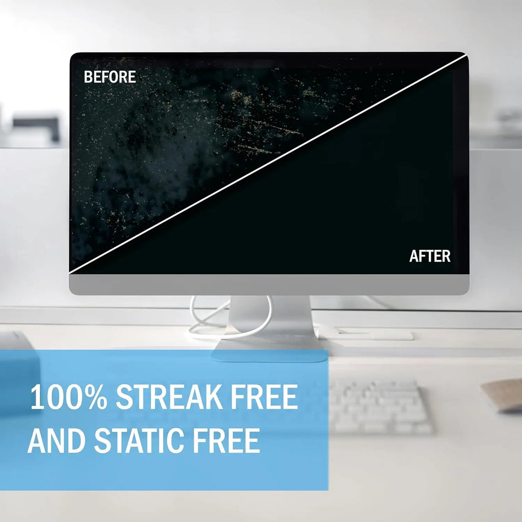 Screen Cleaner Spray & Cloth Kit - Safe for LED, LCD, OLED TVs, Monitors, Laptops & Car Displays - Streak-Free Cleaning Solution