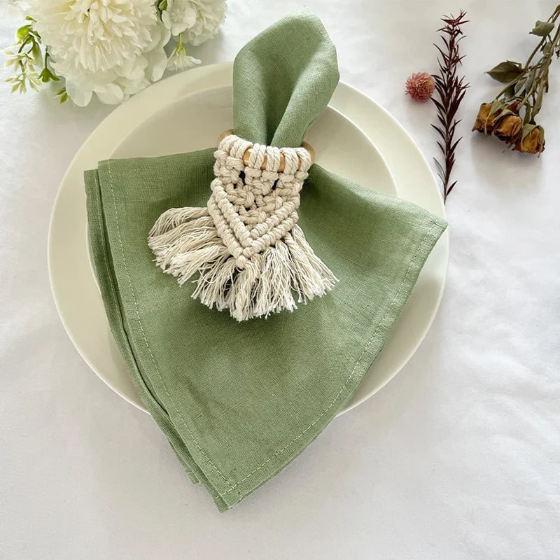 Table Cloth Napkins Durable Polyester Thicken Placemat Reusable for Kitchen Dining  Wedding Decoration 16inch*16inch