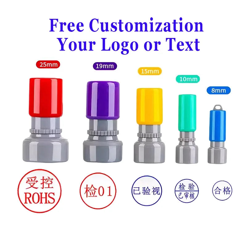 Custom QA QC Teacher Name Ink Stamp Signature Calligraphy Selfing-Inking Personalized Letter Stamp For School Student Child