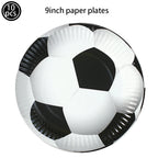 Soccer Party Disposable Tableware Paper Plates Cups Napkins Tablecloth Soccer Birthday Party Decoration