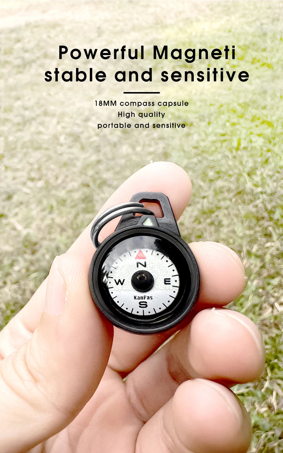 Kanpas EDC Outdoor Compass with Luminous / High Quality Compass / Outdoor Compass / Adventure Compass / K18 / K25