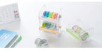 Stackable Tape Dispenser Transparent Design Tape Holder Creative Washi Tape Cutter Stationery School Supplies Office Supplies
