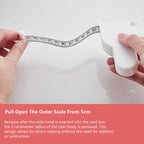 Self-tightening Body Measuring Tape Ruler 150cm/60 Inch Sewing Tailor Dressmaking Measure Ruler Meter Film for Waist Chest Legs