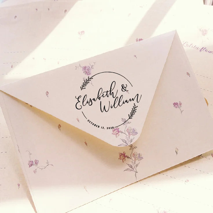 Custom Book library ink Stamp Personalized Self Inking Wedding Stamp Customized Photosensitive Seal Invitation name letter logo