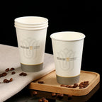 Custom LOGO Disposable Paper Cup for Hot Drinks Coffee Baby Shower Party Decoration Tableware Supplies