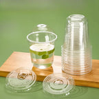 U Shaped Disposable Cold Drinks Plastic Cup 90 Caliber PET Material Transparent Coffee Cups with Lid Sealed Milk Tea Tumbler