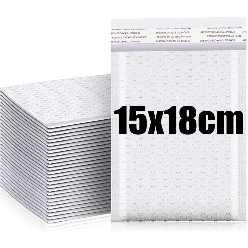 White Self-Sealing Bubble Envelopes Bag Waterproof Mailers Shipping Envelope Pouch Packaging Bags Storage Organizer Wholesale