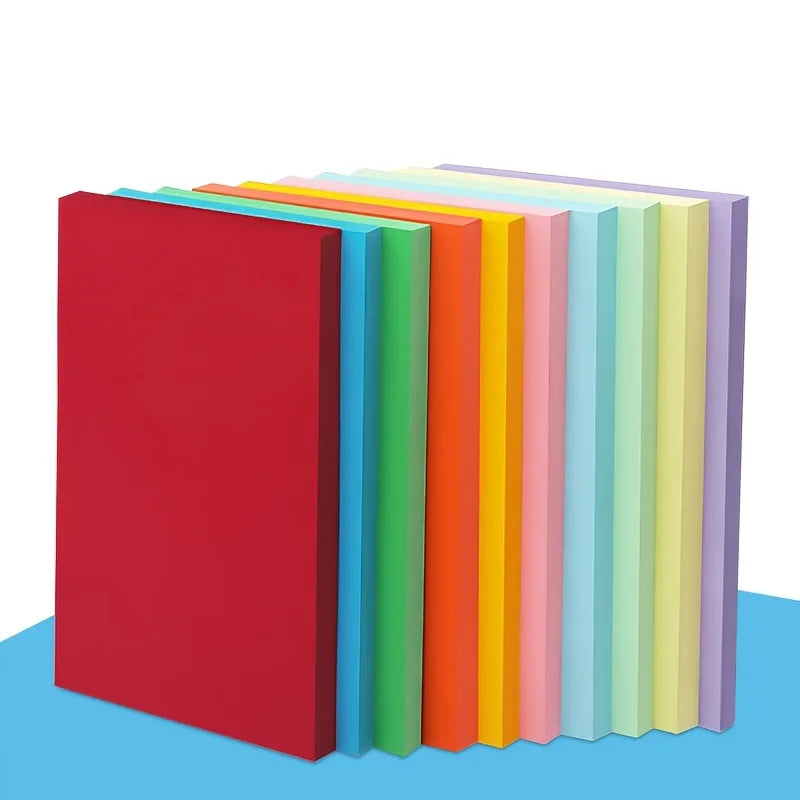 50pcs/100pcs Color A4 Paper 10 Color Copy Paper Printing Paper Color Hand Folding Paper