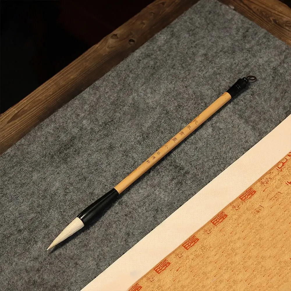Traditional Chinese Calligraphy Brush Goat's Hair Oil Watercolor Scriptures Writing Brush Wood High-end Art Paint Brush