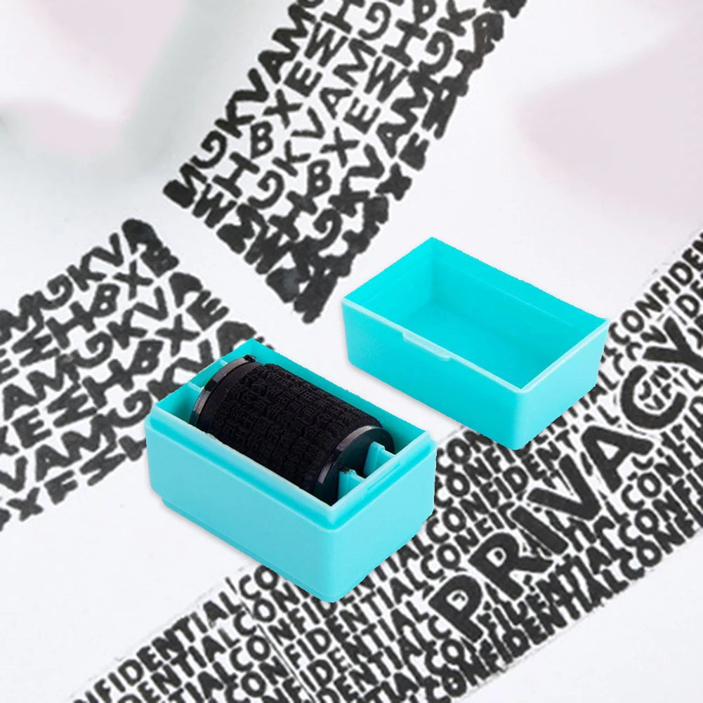 Data Protection Roller Stamp Portable Information Coverage Messy Code Privacy Confidential Data Theft Guard Security Seal