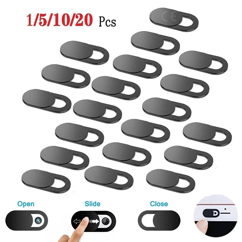 1/5/10/20PCs Ultra Thin Slide Camera Cover Webcam Privacy Shutter Slider Anti-Spy Lens Cover for Laptop Phone Tablet