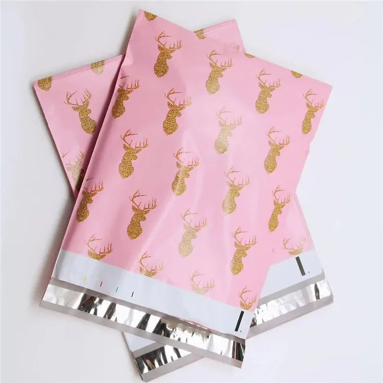 Poly Mailer Adhesive Envelope Courier Print Bag DIY Lady Panties Dress T-shirt Wedding Xmas Gift Box Packaging Pouches