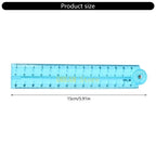 Clear Folding Ruler Measuring Length 0-30cm Centimeters Scale Math Drawing Ruler Best Sale