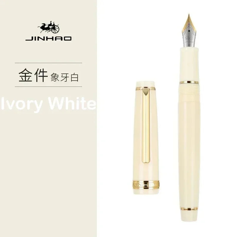 Jinhao 82 Fountain Pen Transparency Plastic Spin Pen Popular EF F M NIB Business Office School Supplies Writing Stationery