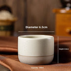 100/180/230ml Ceramic Coffee Cup Handmade Ceramic Round Japanese Tea Cup Easy To Clean BPA Free Suitable for Coffee Latte Tea