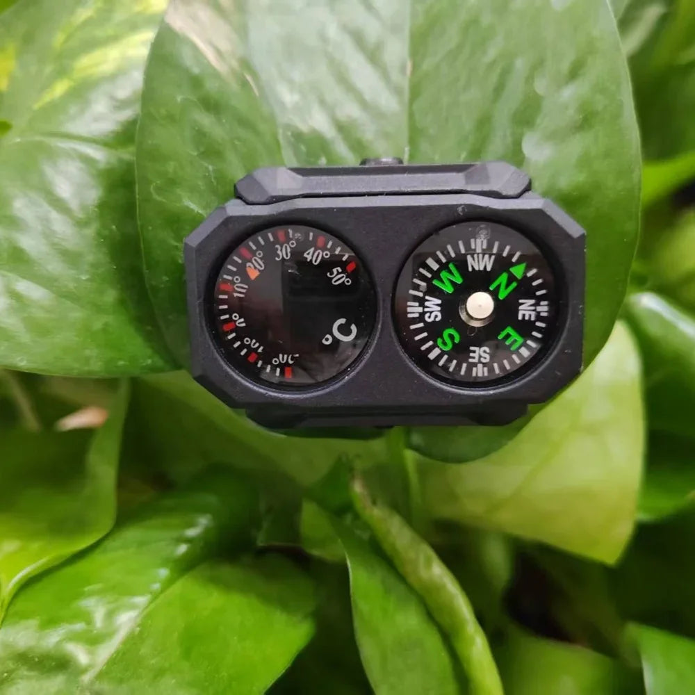 3/5Pcs RCompass Thermometer Combo 2 in 1 Tactical Airsoft AR15 M4 M16 Compact Navigation Thermometer for 20mm Rail Gun Accessory