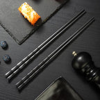 New Reusable Black Chinese Chopsticks Food Sushi Sticks Safe Plastic Food Grade High Temperature Sterilizable Chopsticks