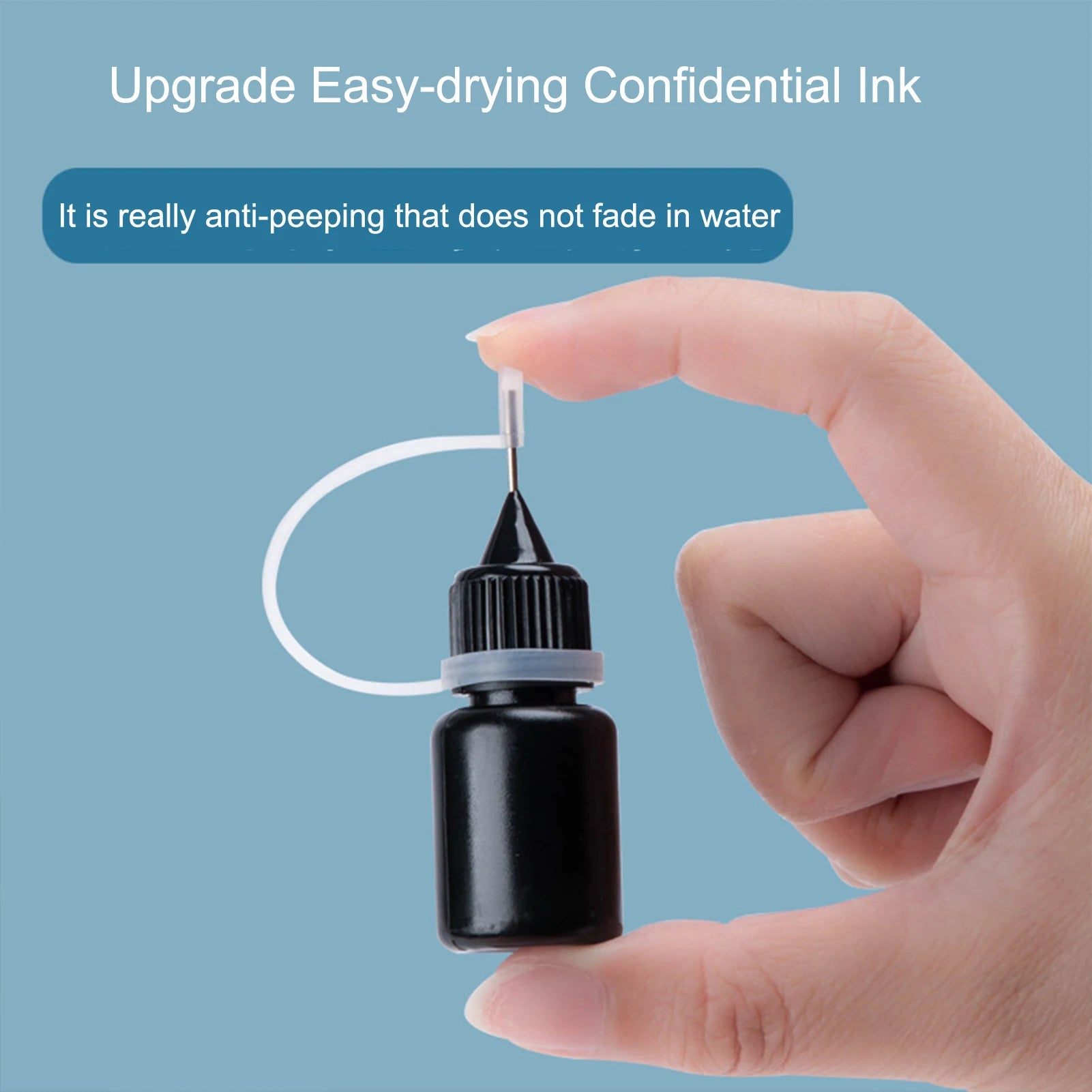 5ml Black Ink Refills Information Eliminator Privacy Theft Protect ID Security Stamp Messy Code Confidential Seal Supplies