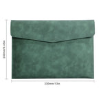 PU Leather A4 Document Bag, 7 Colors, File Folder for Office & Travel, Stylish Organizer