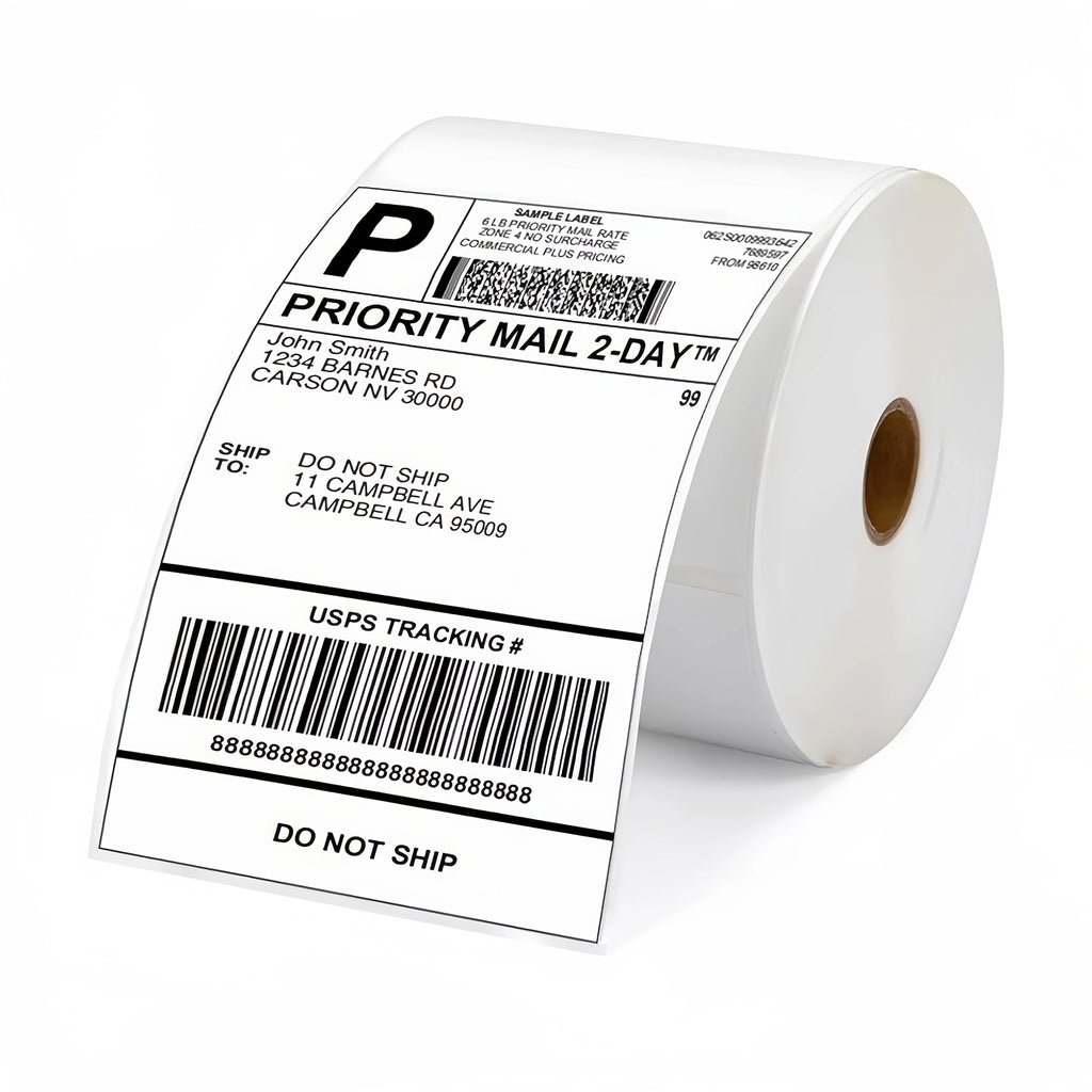 4x6 Inch 100×150mm Thermal Shipping Label Paper, 350 Labels Each Roll Compatible With All Common 4×6 Thermal Shipping Printers