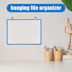 A4 Hanging File Folder Plastic Document Storage Bag Transparent Organizer Space Saving for Office Home Use File Storage Bag