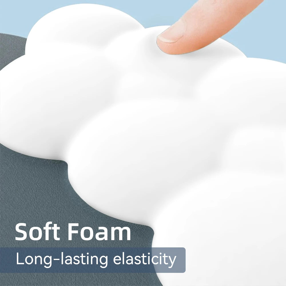 Keyboard Cloud Wrist Rest Pad Anti-Slip Desk Mat Memory Foam Palm Rest Ergonomic Mouse Pad Typing Wrist Rest for Office