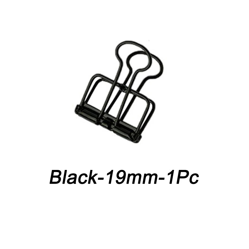 High Quality 51/32/19mm Multicolor Metal Binder Clip Clamp Paper Bookmark Clips Decorative Journal Clips School Office Supplies