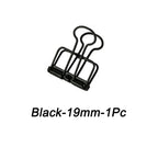 High Quality 51/32/19mm Multicolor Metal Binder Clip Clamp Paper Bookmark Clips Decorative Journal Clips School Office Supplies