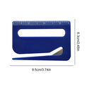 1Pc Plastic Letter Opener With Ruler Envelope Mail Slitter With Razors Wrapping Cutter Opener With Pointed End, Magnifying Glass