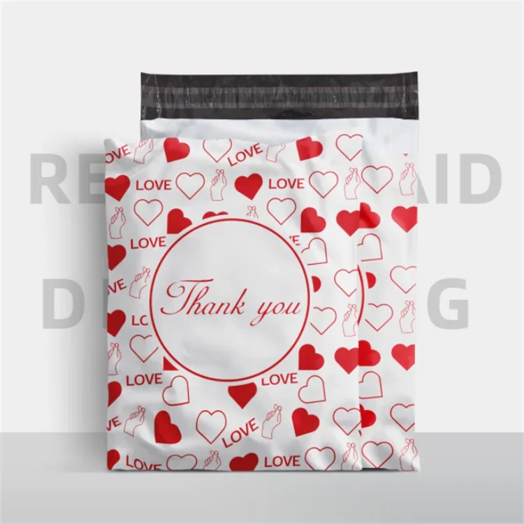 Poly Mailer Adhesive Envelope Courier Print Bag DIY Lady Panties Dress T-shirt Wedding Xmas Gift Box Packaging Pouches