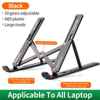 Portable Adjustable Laptop Stand Foldable Notebook Bracket Computer Monitor Holder For Macbook Air iPad Tablets Base Accessories