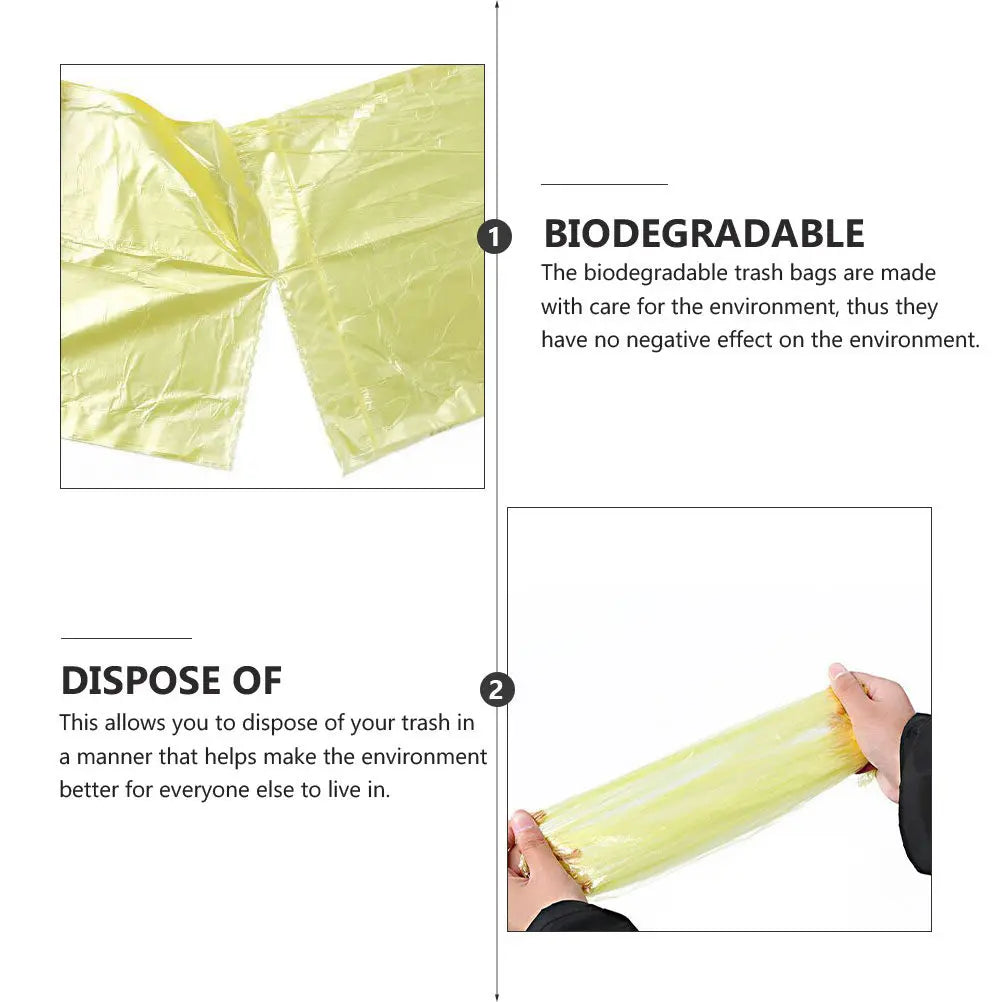 5 Rolls/pack Household Disposable Trash Pouch Small Trash Bags Kitchen Storage Garbage Bags Cleaning Waste Bag Plastic Bag