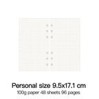 High Quality Ring Binder Notebook A5 Personal A6 A7 A8 Size Insert Refills Loose Leaf Spiral Diary Planner Inner Core 100g Paper