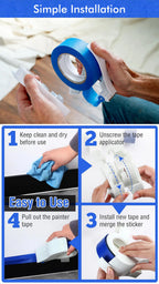 New Painter Masking Tape Applicator Dispenser Machine Adhesive Tape with Tape Cutting Tool for Repair and Beautify Crack in Tile