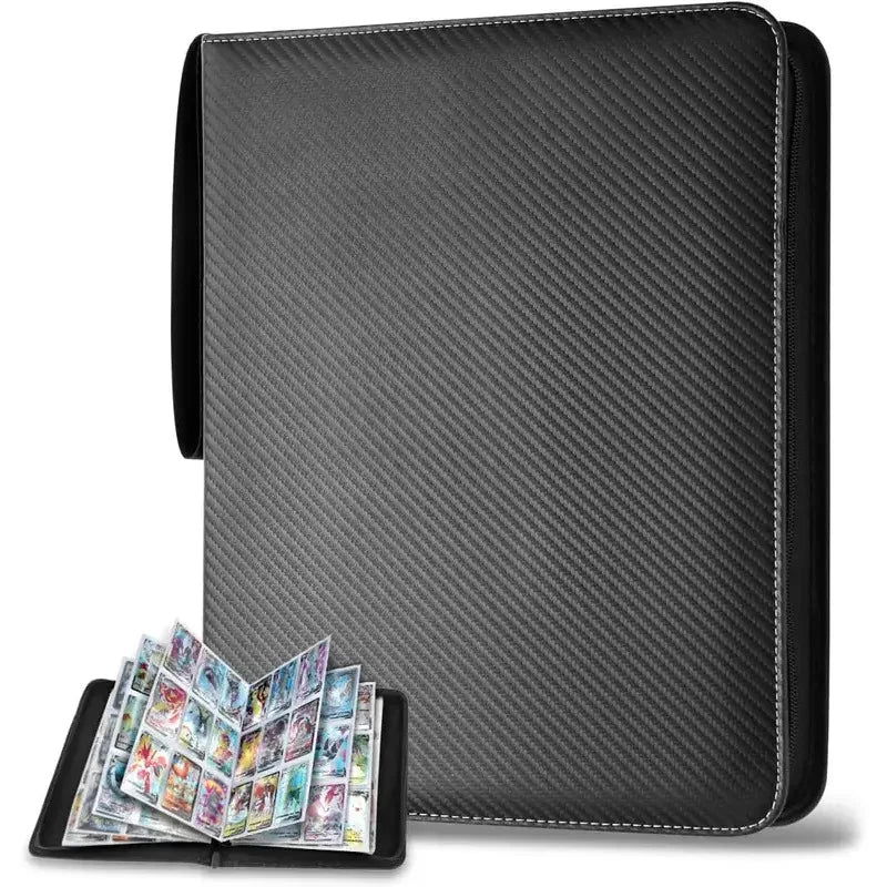 Professional Moisture-Proof Card Album | 900 Grids Double-Sided Pages with Portable Zipper Design
