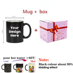 Personalised Magic Mugs Custom Colour Changing Cup Heat Activated Any Image Photo Or Text Printed On Mug Dad Mothers Day Gift
