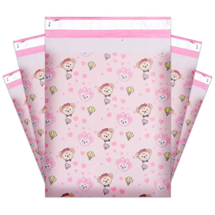 100PCS Poly Mailer Adhesive Envelope Courier Print Bag DIY Lady Panties Dress T-shirt Wedding Xmas Gift Box Packaging Pouches