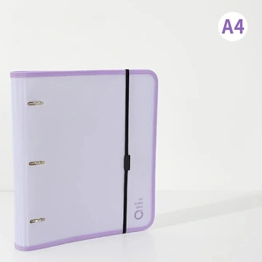 1pc Multi-Function 3 Hole Loose Leaf Folder, Binder Design Storage Book, Large Capacity Document Booklet