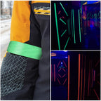 Uxcell 1Roll 5/10/18m Neon Gaffer Cloth Tape 1.5cm/2.5cm Width Fluorescent Adhesive Tape UV Black Light Glow Tape for UV Party