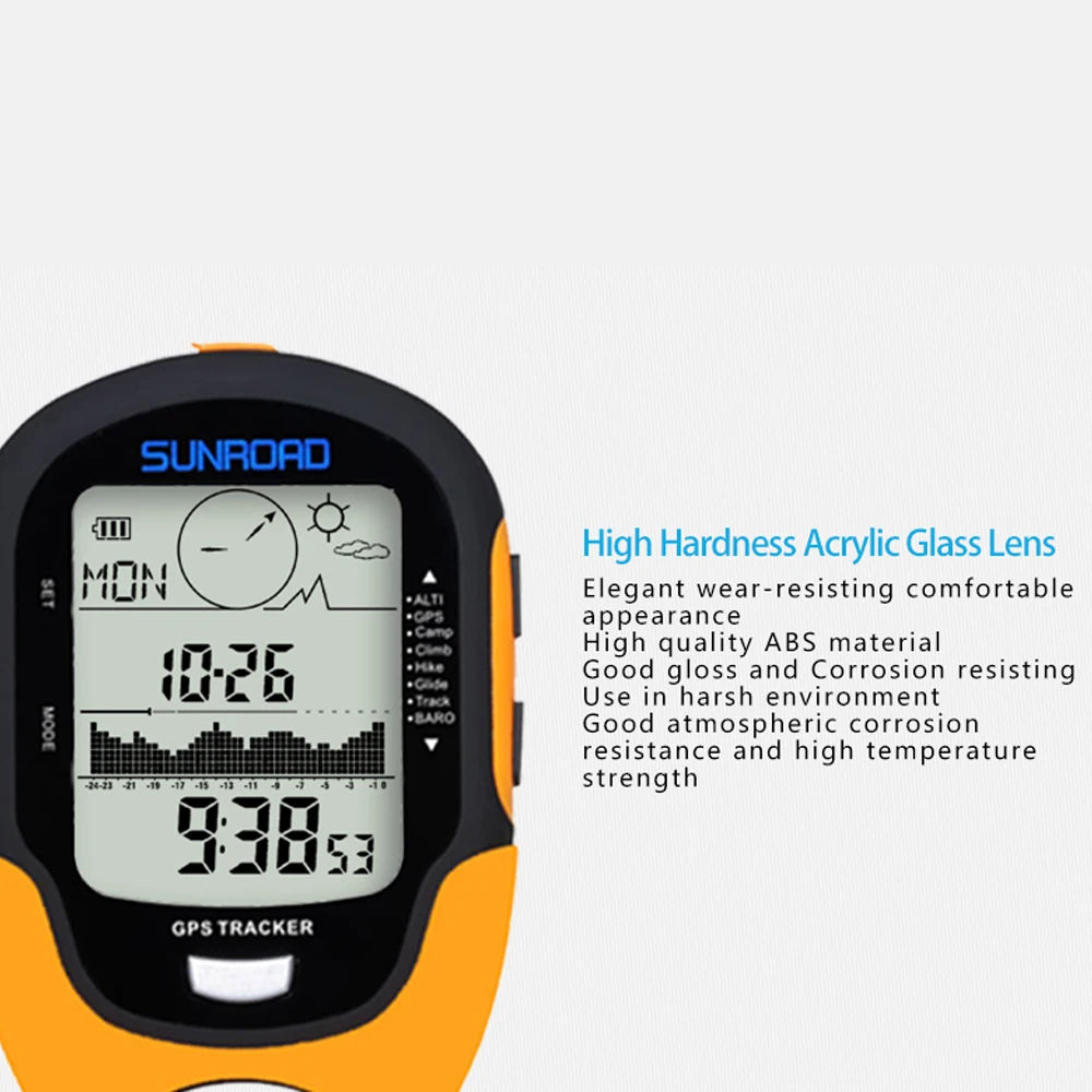Portable Digital Altimeter Barometer Compass Locator Handheld GPS Navigation Receiver For Outdoor Camping Hiking Fishing Climb