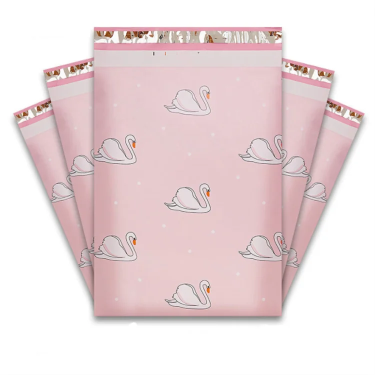 100PCS Poly Mailer Adhesive Envelope Courier Print Bag DIY Lady Panties Dress T-shirt Wedding Xmas Gift Box Packaging Pouches