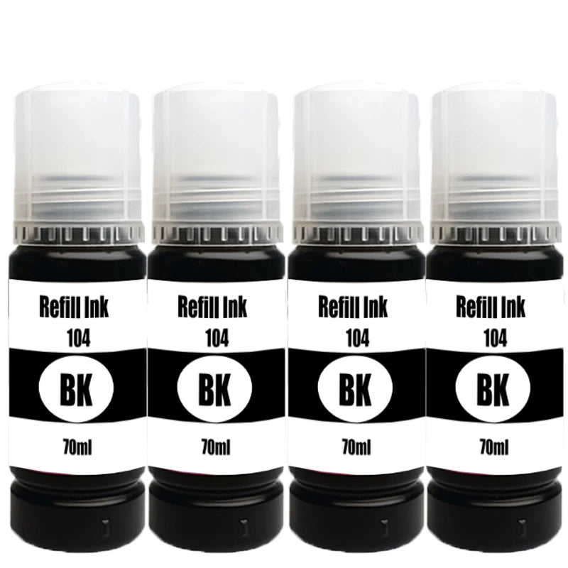 104 Refill Dye Ink For Epson Eco Tank L1110 L3100 L3110 L3111 L3116 L3150 L3151 L3156 L3160 5190 Desktop Printer