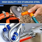 10-50pcs Hose Clips Pipe Clamps Stainless Steel Hoop Clamp Hose 304 Stainless Steel Automotive Pipes Clip Fixed Tools Wholesale