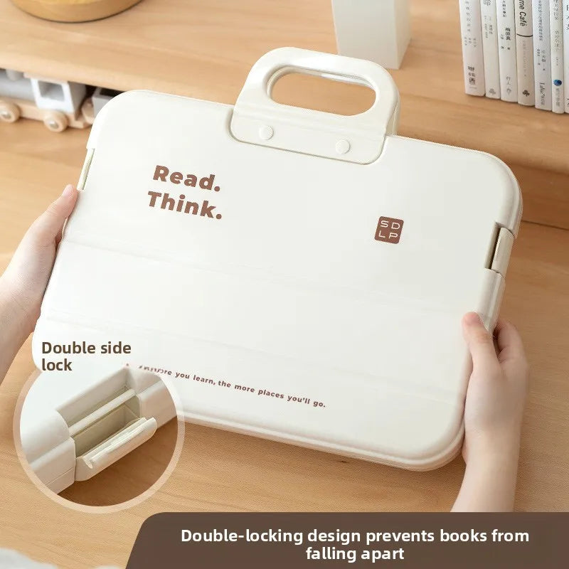 Test Paper Storage Bag Handbag Accordion File A4 Folder Large Capacity Test Paper File Homework Archive for High School Students