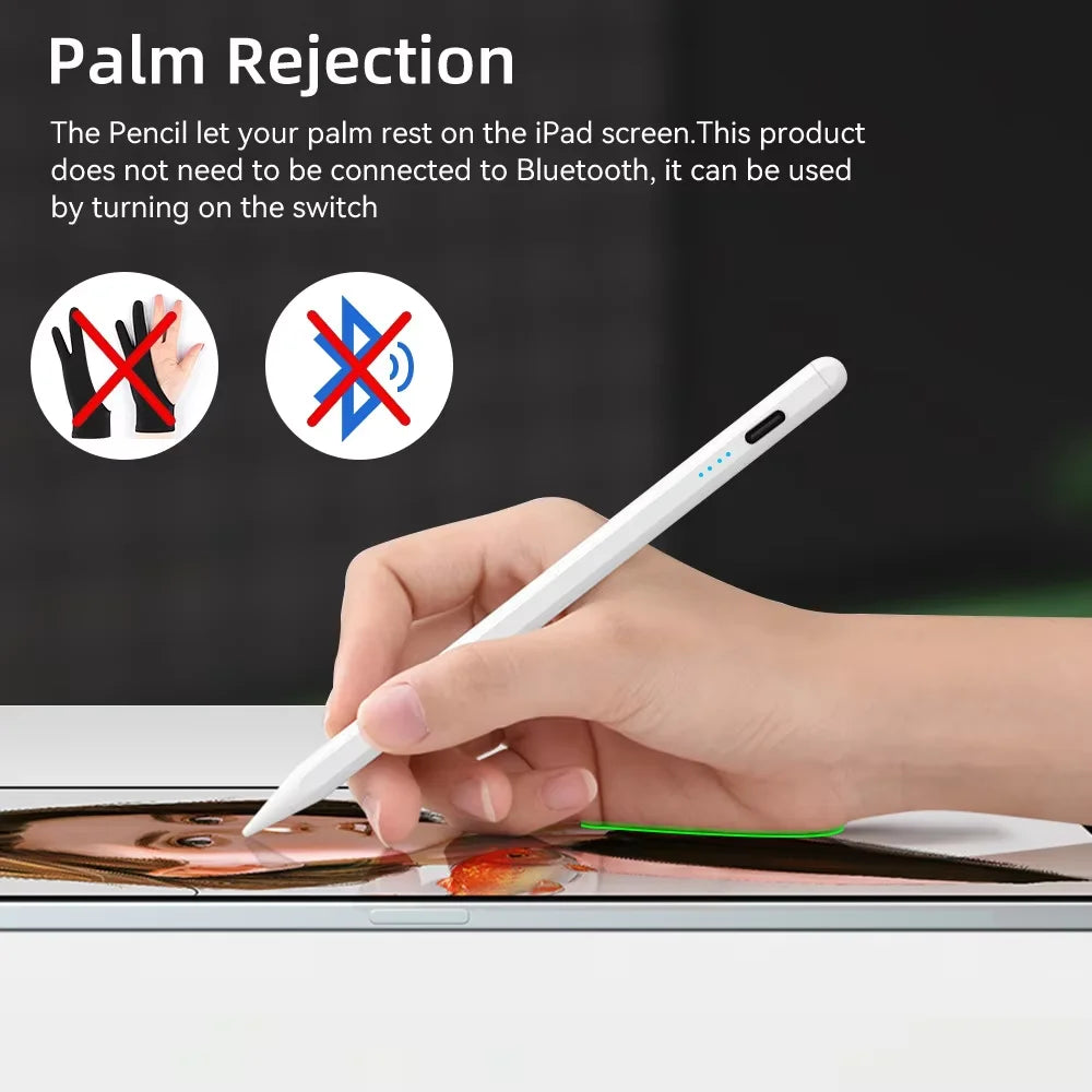 For Apple Ipad 6 7 8 9 10 Mini 5 6 Air 3 4 5 Pro 3 4 5 6 Stylus for Apple Pencil With Palm Rejection for iPad Pencil with Nibs